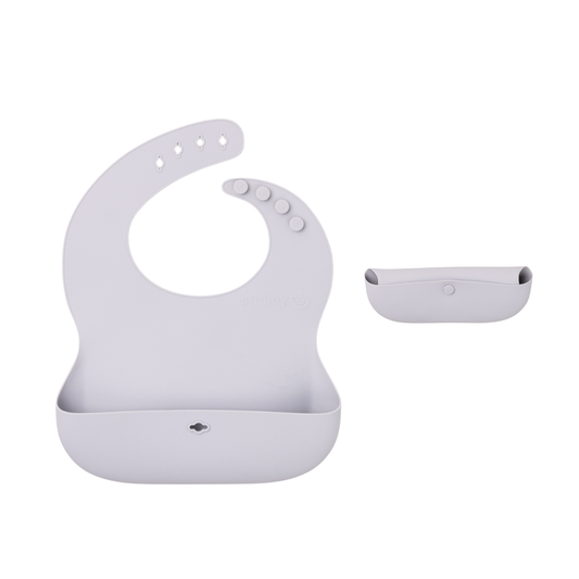 Roll & Go Bib - Dove Gray